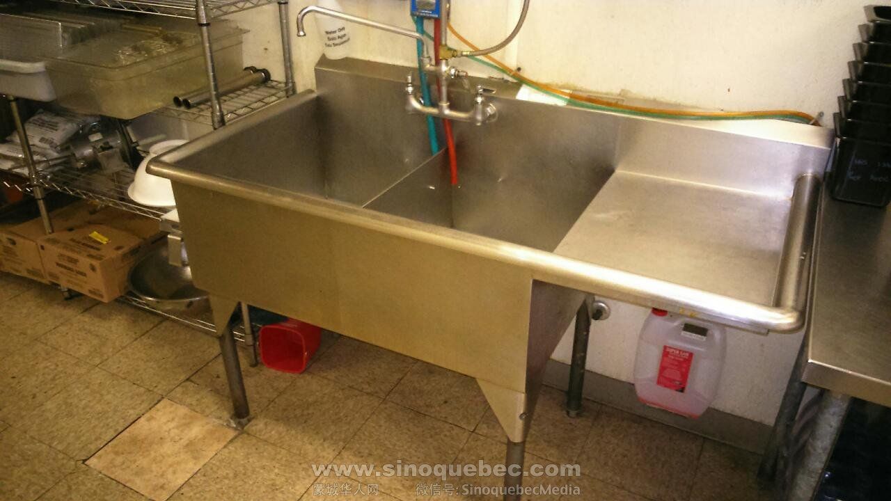 double sinks & faucet - $250