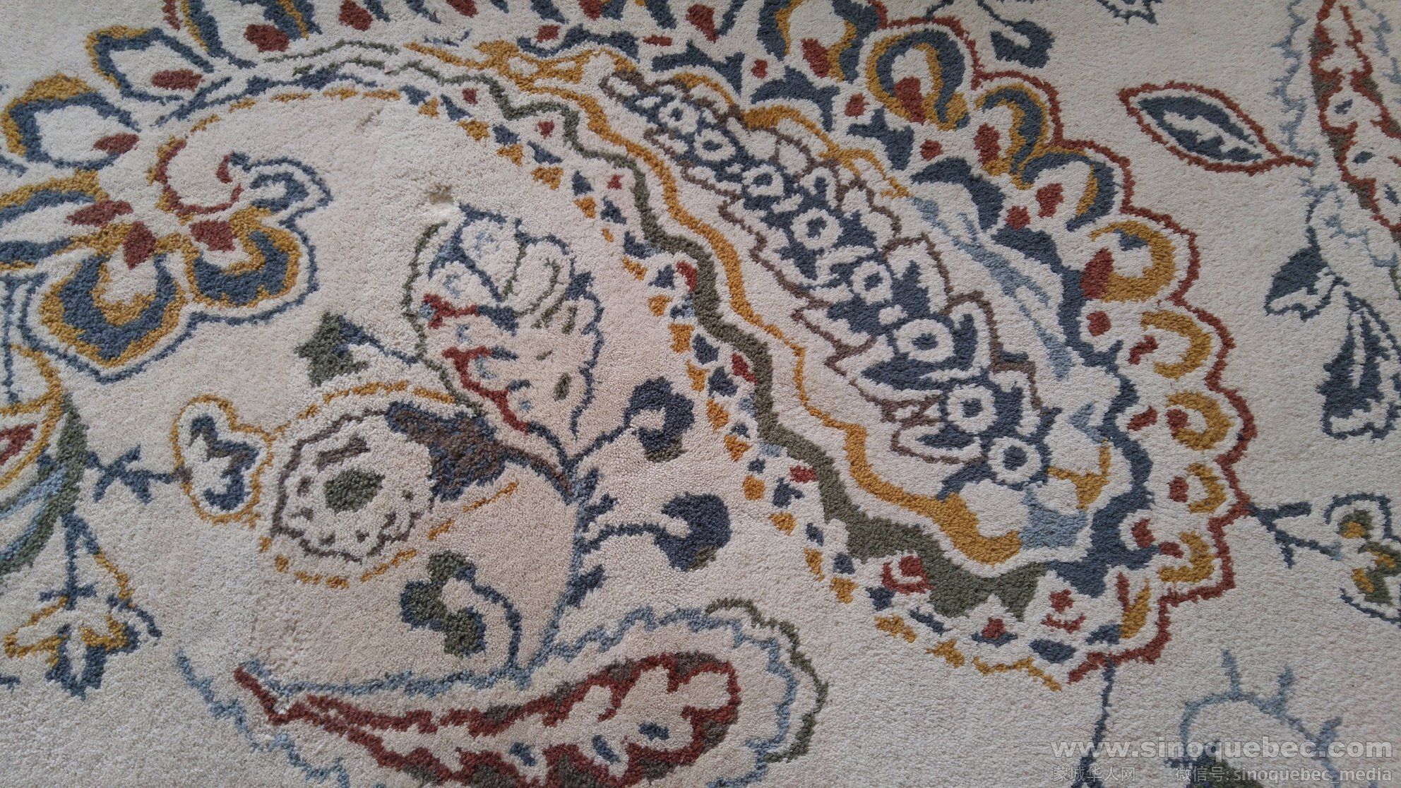 纯毛地毯细节