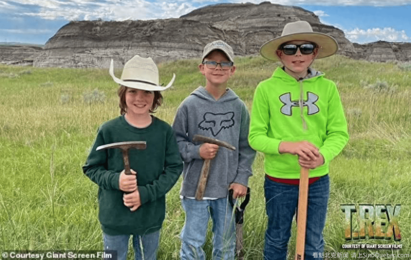 3个小学生旅游发现骨头 挖开竟是幼年霸王龙 太罕见了！